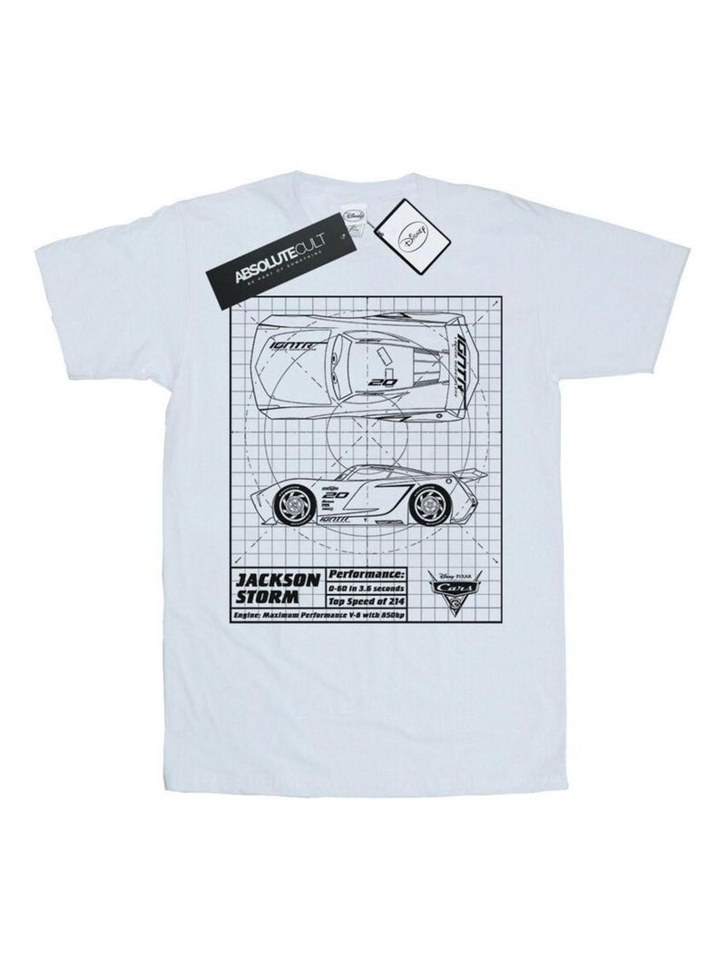 Disney - T-shirt CARS Blanc - Kiabi