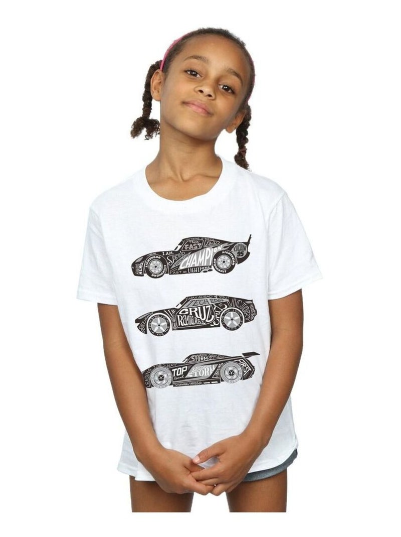 Disney - T-shirt CARS Blanc - Kiabi