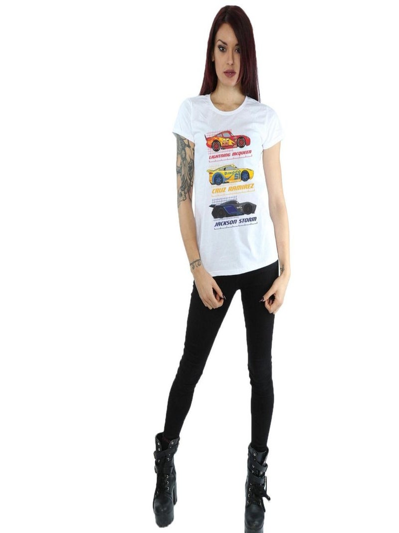 Disney - T-shirt CARS Blanc - Kiabi