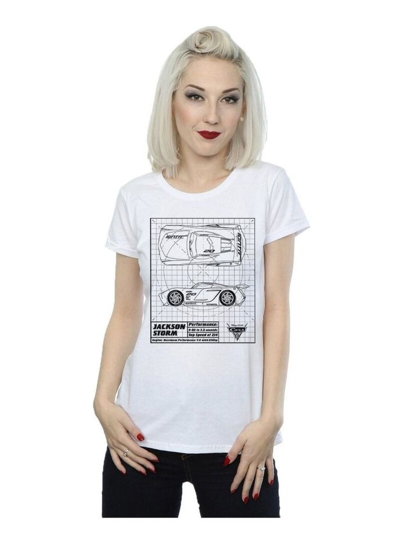 Disney - T-shirt CARS Blanc - Kiabi