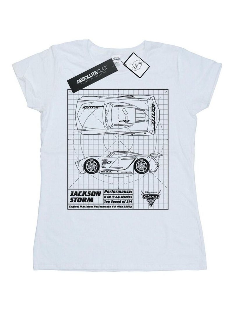 Disney - T-shirt CARS Blanc - Kiabi