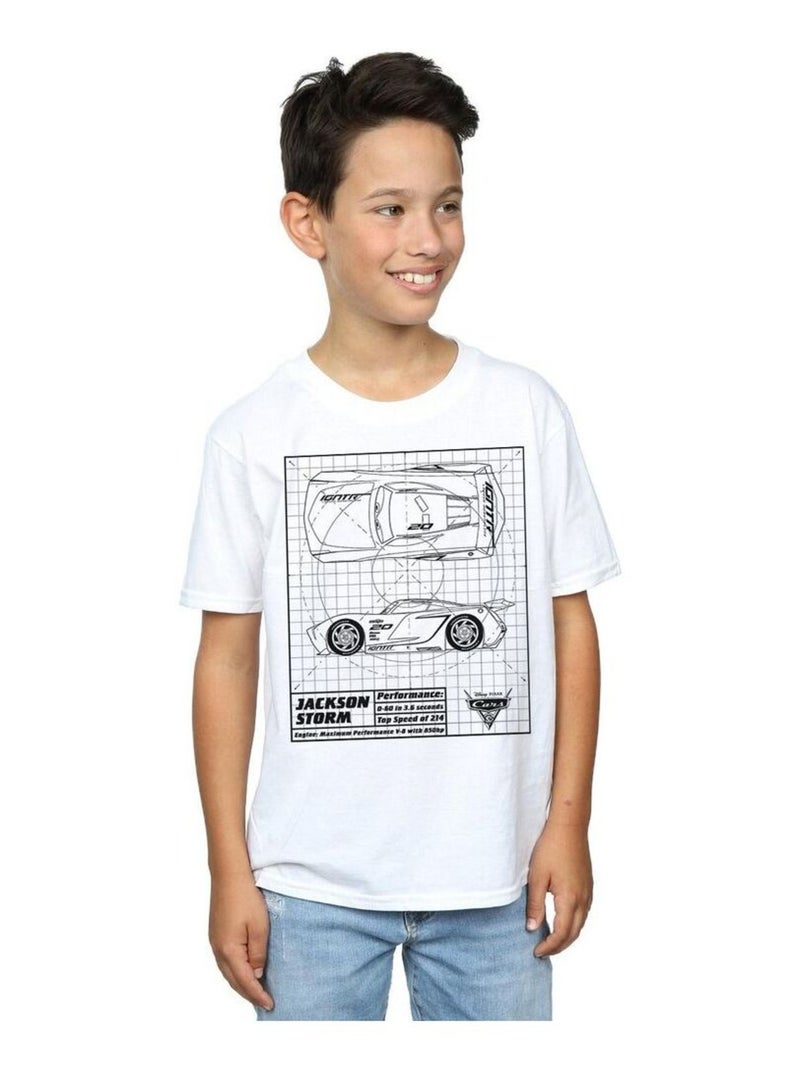 Disney - T-shirt CARS Blanc - Kiabi