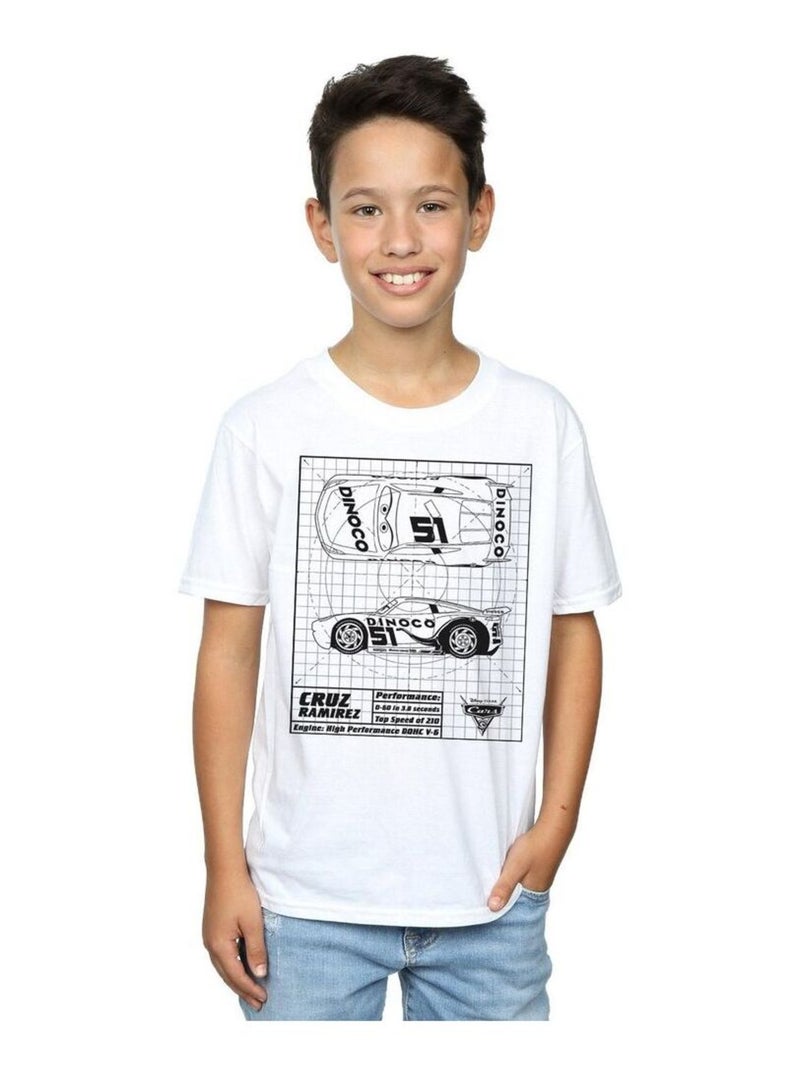 Disney - T-shirt CARS Blanc - Kiabi