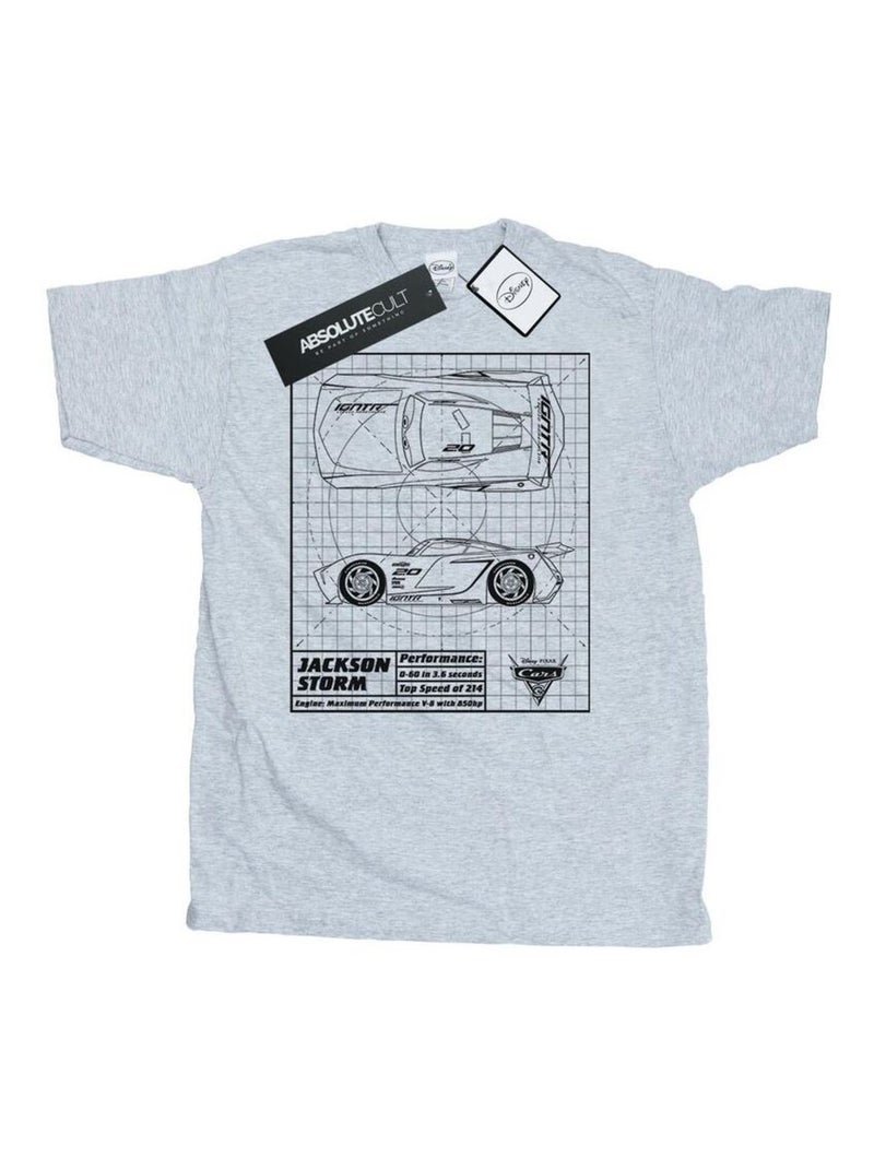 Disney - T-shirt CARS Gris chiné - Kiabi