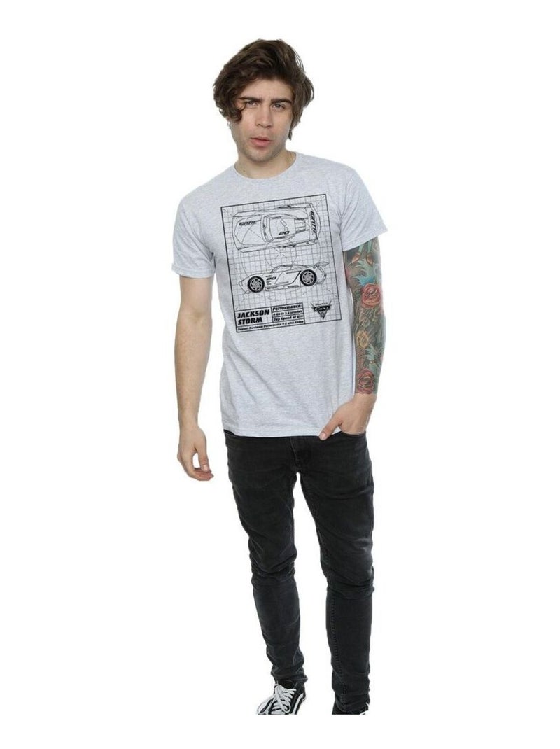 Disney - T-shirt CARS Gris chiné - Kiabi