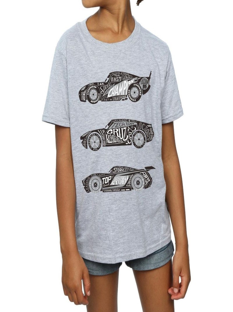 Disney - T-shirt CARS Gris chiné - Kiabi