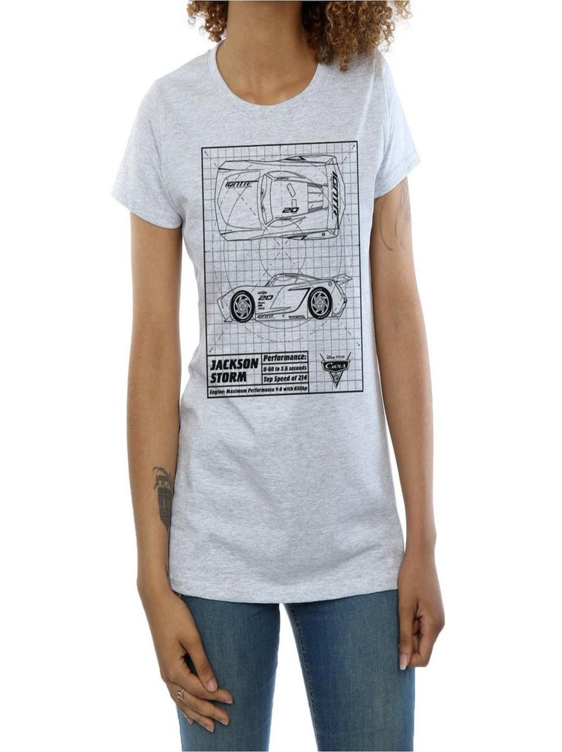 Disney - T-shirt CARS Gris chiné - Kiabi