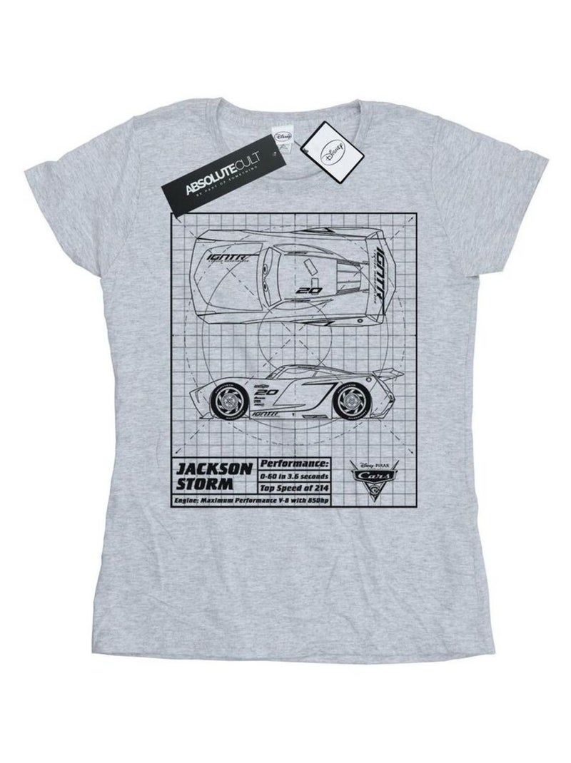 Disney - T-shirt CARS Gris chiné - Kiabi