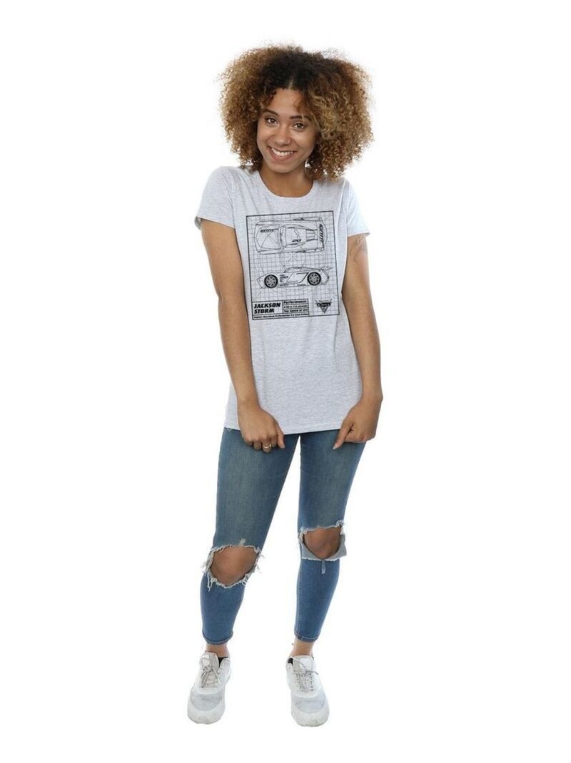 Disney - T-shirt CARS Gris chiné - Kiabi