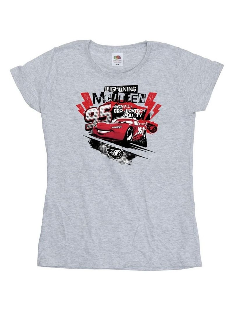 Disney - T-shirt CARS Gris chiné - Kiabi