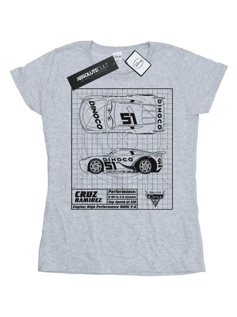 Disney - T-shirt CARS Gris chiné - Kiabi