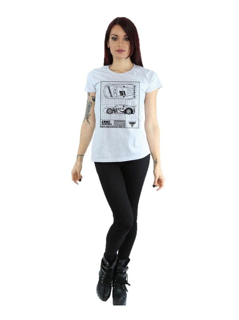 Disney - T-shirt CARS Gris chiné - Kiabi