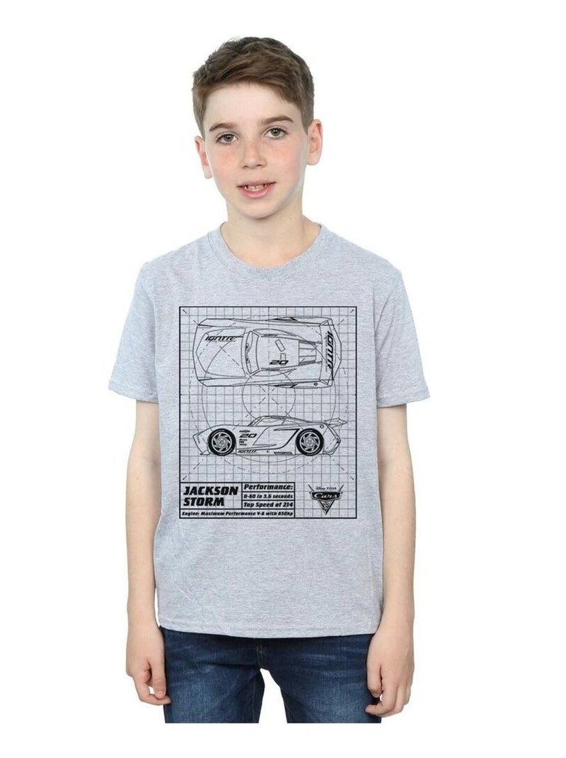 Disney - T-shirt CARS Gris chiné - Kiabi