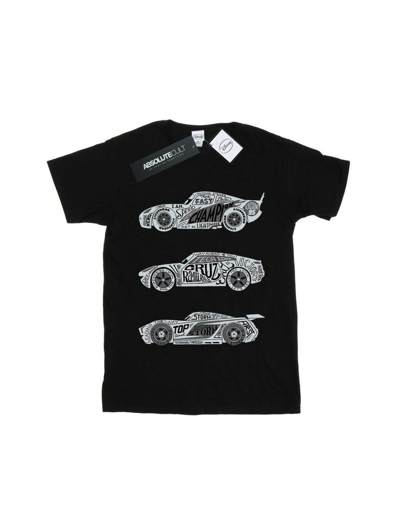 Disney - T-shirt CARS Noir - Kiabi