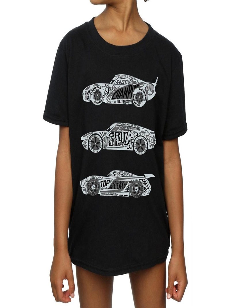 Disney - T-shirt CARS Noir - Kiabi