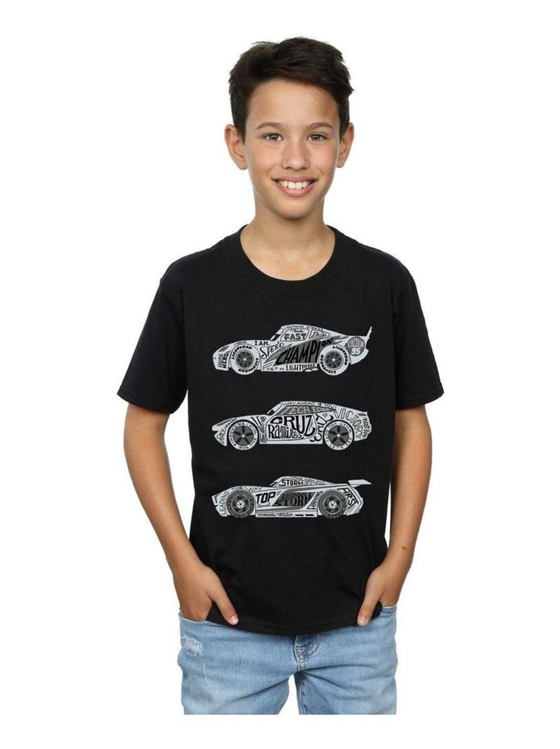 Disney - T-shirt CARS Noir - Kiabi
