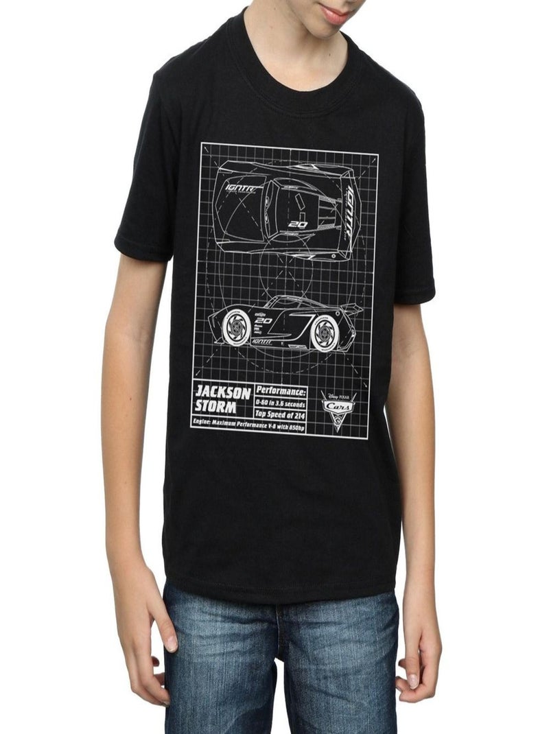 Disney - T-shirt CARS Noir - Kiabi