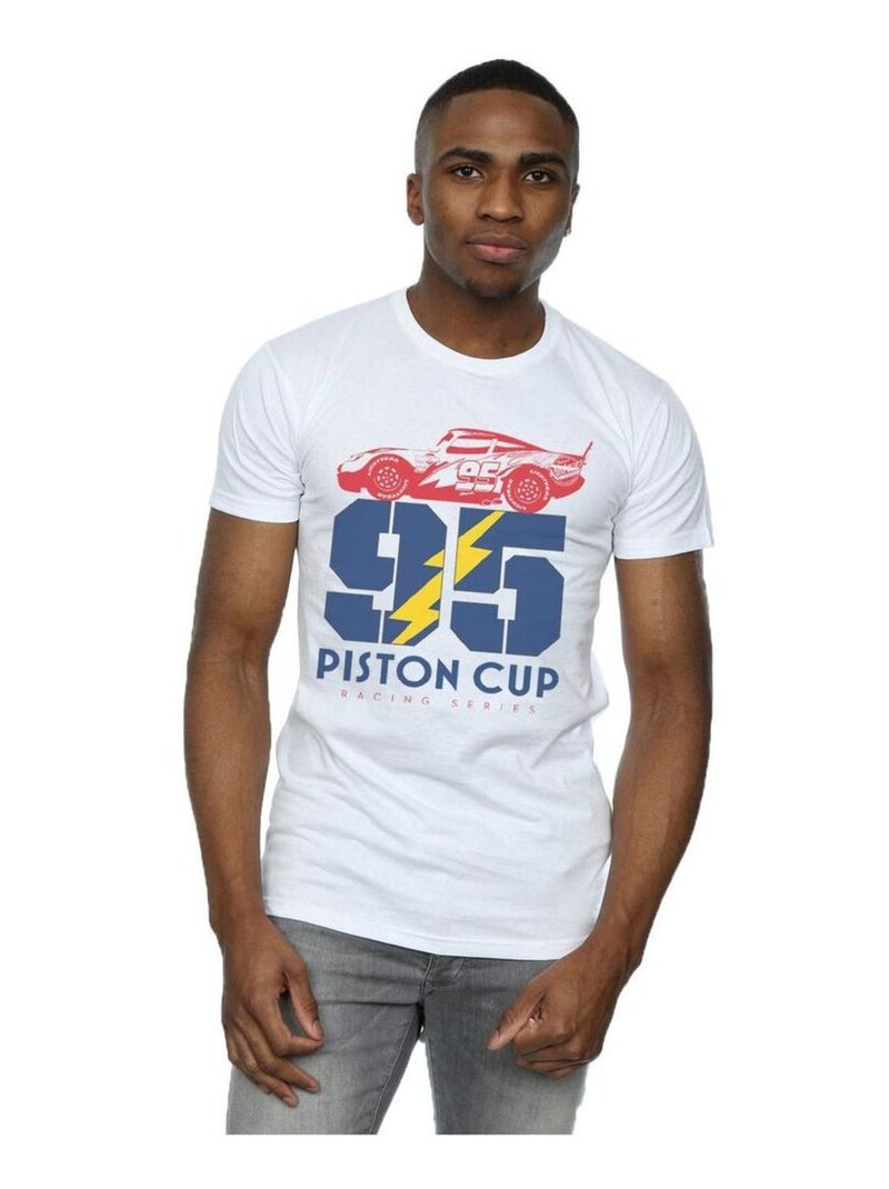 Disney - T-shirt CARS PISTON CLà-Haut Blanc - Kiabi