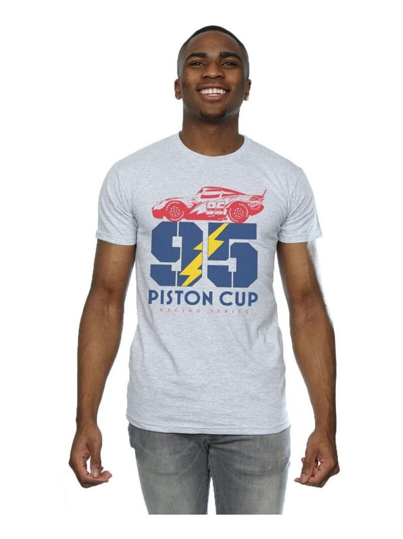 Disney - T-shirt CARS PISTON CLà-Haut Gris chiné - Kiabi