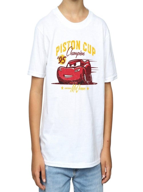 Disney - T-shirt CARS PISTON CUP CHAMPION - Kiabi