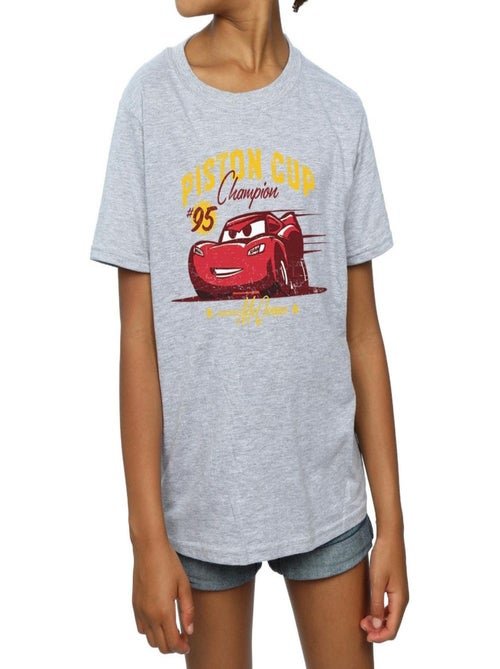 Disney - T-shirt CARS PISTON CUP CHAMPION - Kiabi