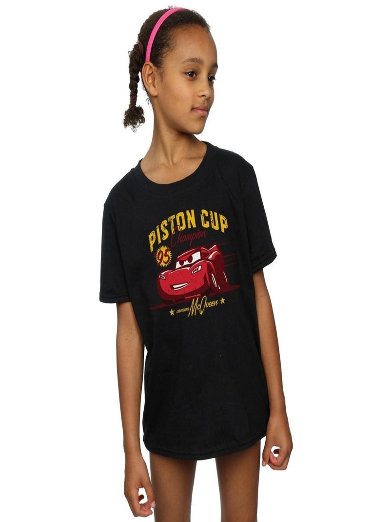Disney - T-shirt CARS PISTON CUP CHAMPION Noir - Kiabi