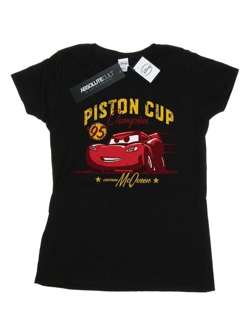 Disney - T-shirt CARS PISTON CUP CHAMPION Noir - Kiabi