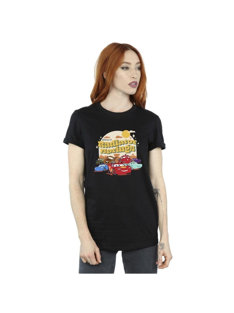 Disney - T-shirt CARS RADIATOR SPRINGS Noir - Kiabi