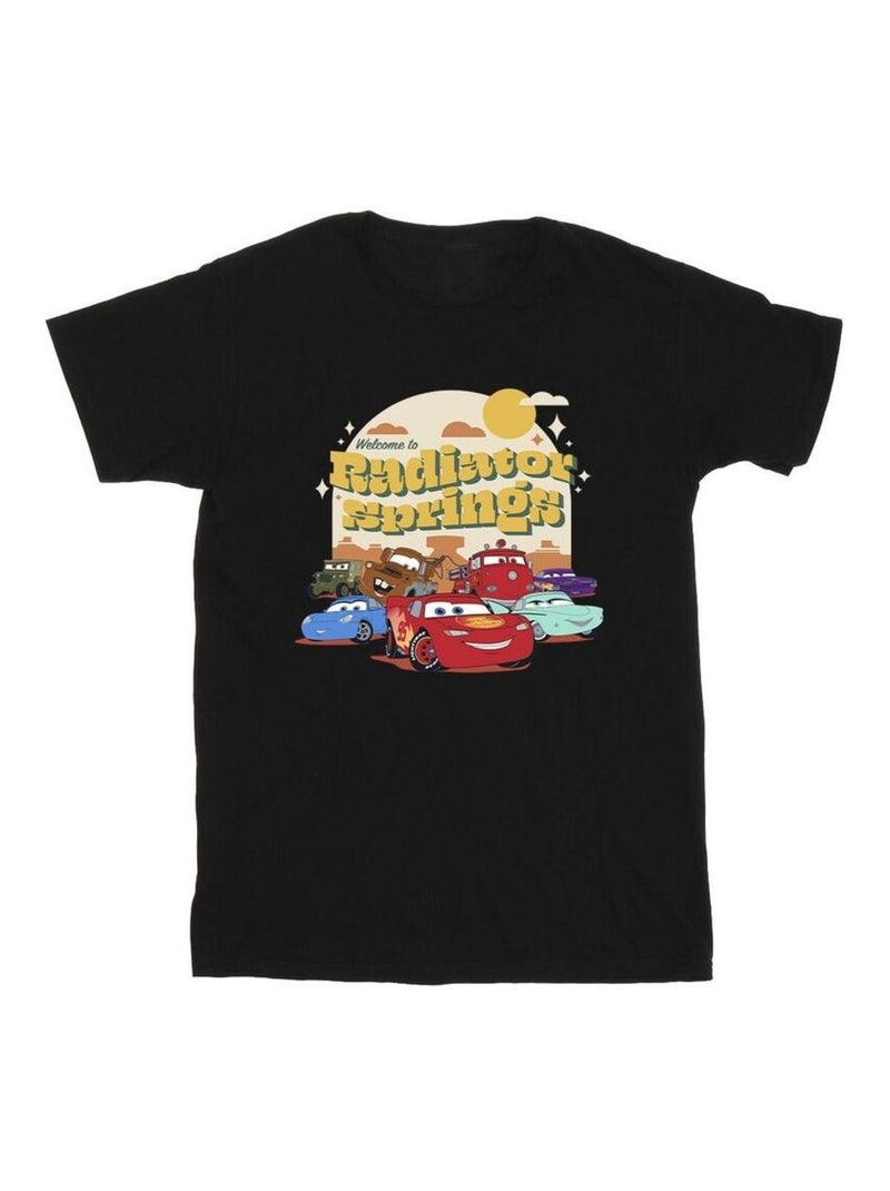 Disney - T-shirt CARS RADIATOR SPRINGS Noir - Kiabi
