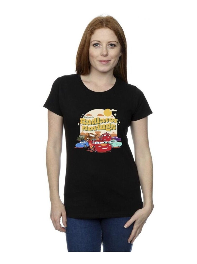 Disney - T-shirt CARS RADIATOR SPRINGS Noir - Kiabi