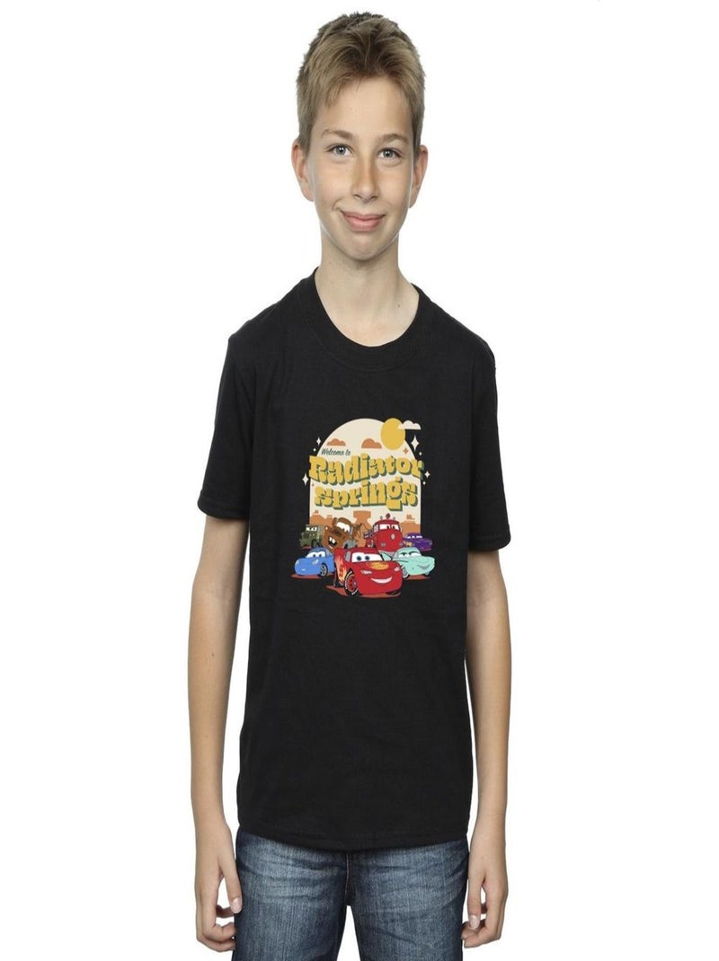 Disney - T-shirt CARS RADIATOR SPRINGS Noir - Kiabi