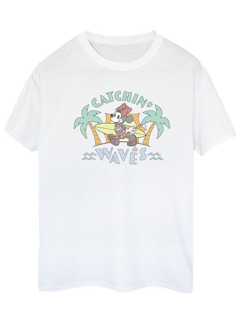 Disney - T-shirt CATCHIN WAVES Blanc - Kiabi