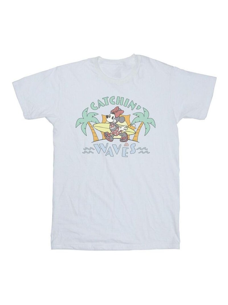 Disney - T-shirt CATCHIN WAVES Blanc - Kiabi