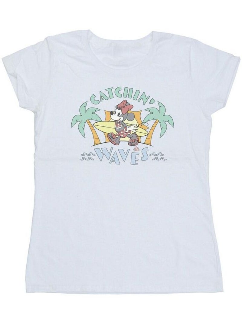 Disney - T-shirt CATCHIN WAVES Blanc - Kiabi