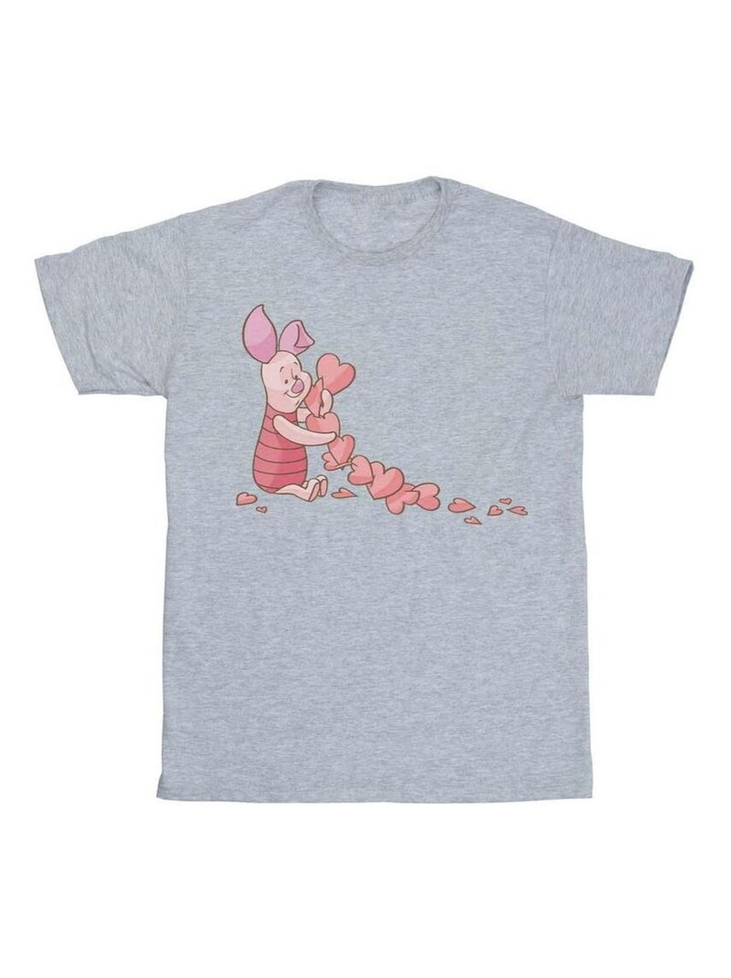 Disney - T-shirt CHAIN OF HEARTS Gris chiné - Kiabi