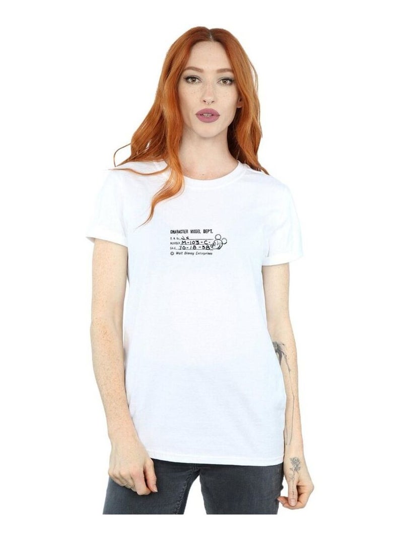Disney - T-shirt CHARACTER MODEL DEPT. Blanc - Kiabi