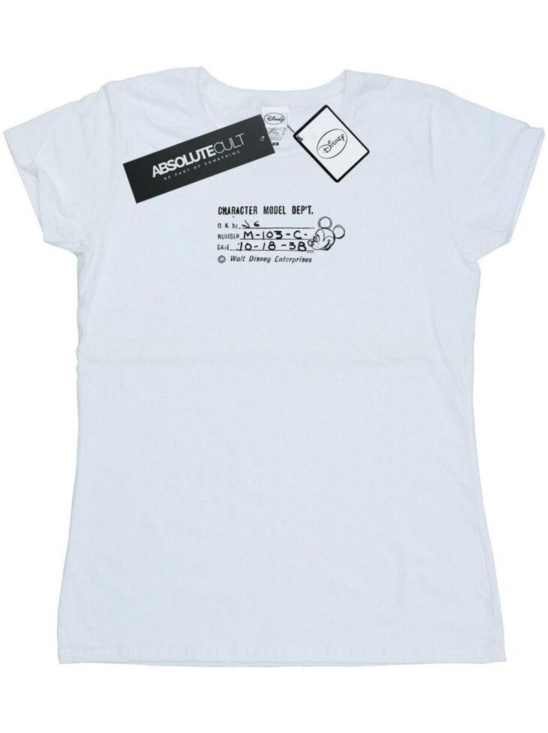 Disney - T-shirt CHARACTER MODEL DEPT. Blanc - Kiabi