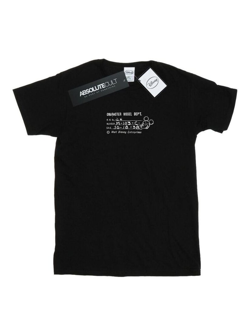 Disney - T-shirt CHARACTER MODEL DEPT. Noir - Kiabi