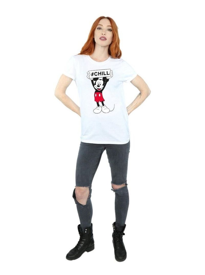 Disney - T-shirt CHILL Blanc - Kiabi