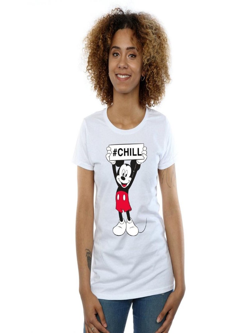 Disney - T-shirt CHILL Blanc - Kiabi