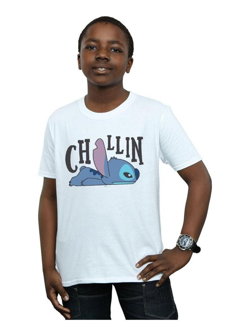 Disney - T-shirt CHILLIN Blanc - Kiabi