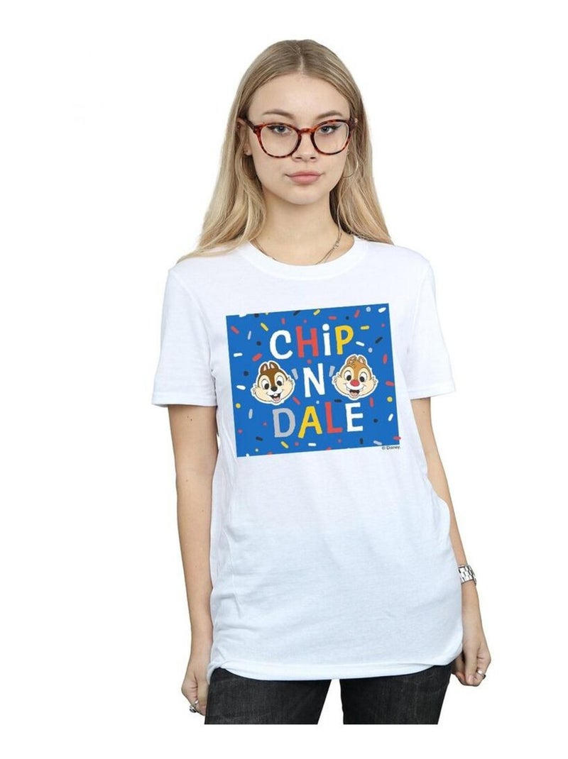 Disney - T-shirt CHIP N DALE Blanc - Kiabi