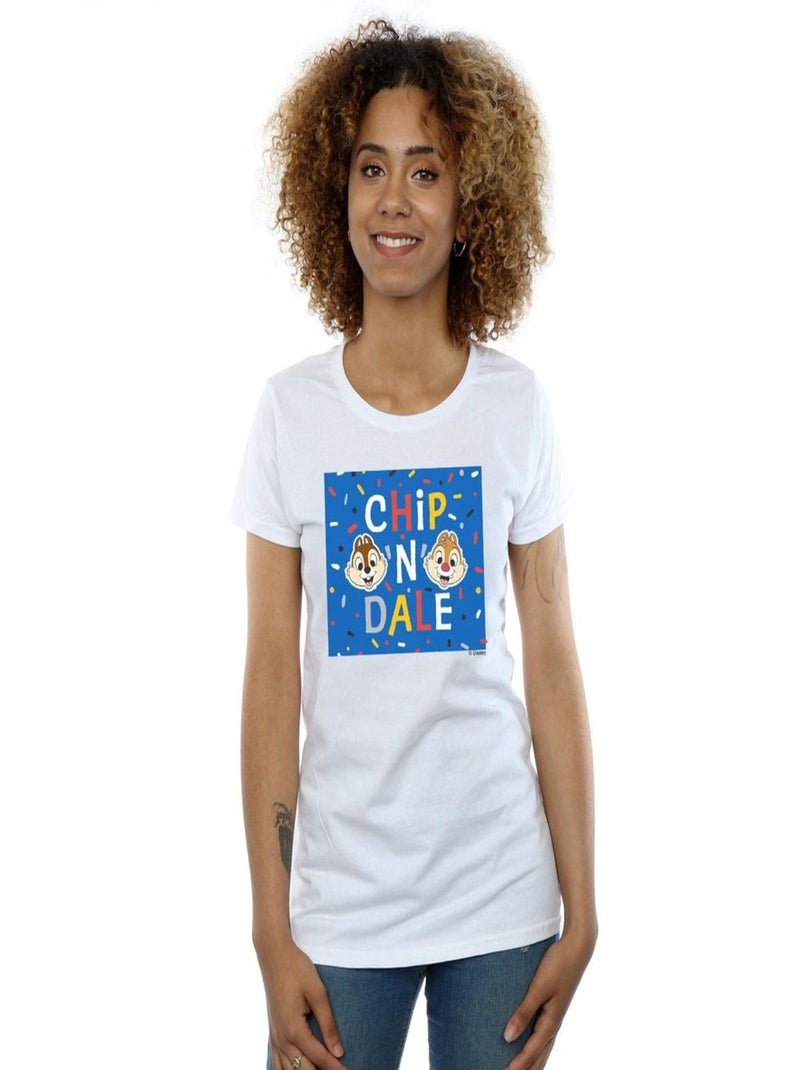 Disney - T-shirt CHIP N DALE Blanc - Kiabi