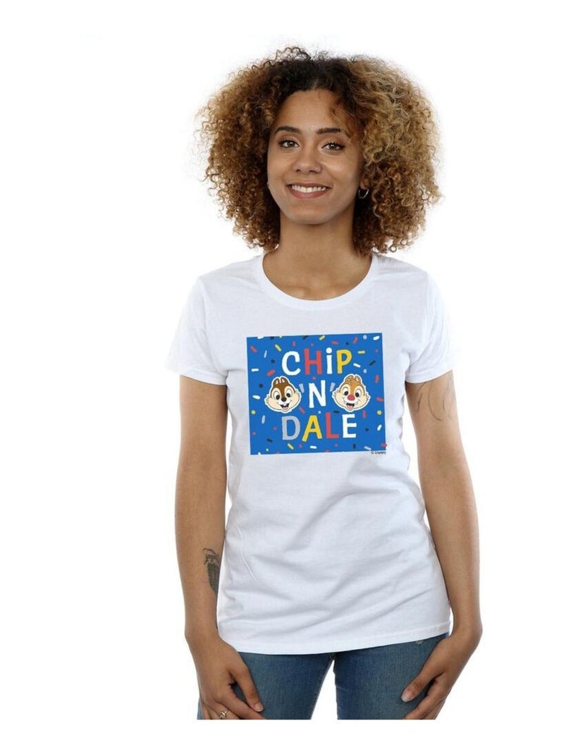 Disney - T-shirt CHIP N DALE Blanc - Kiabi