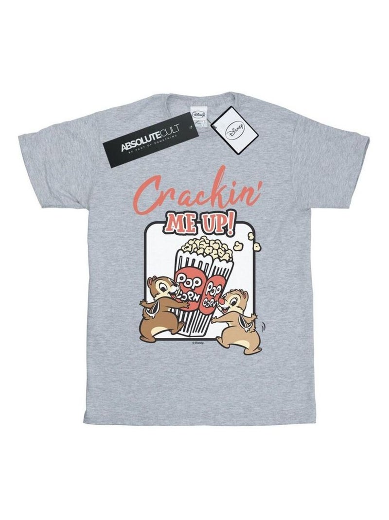 Disney - T-shirt CHIP N DALE CRACKIN ME UP Gris chiné - Kiabi
