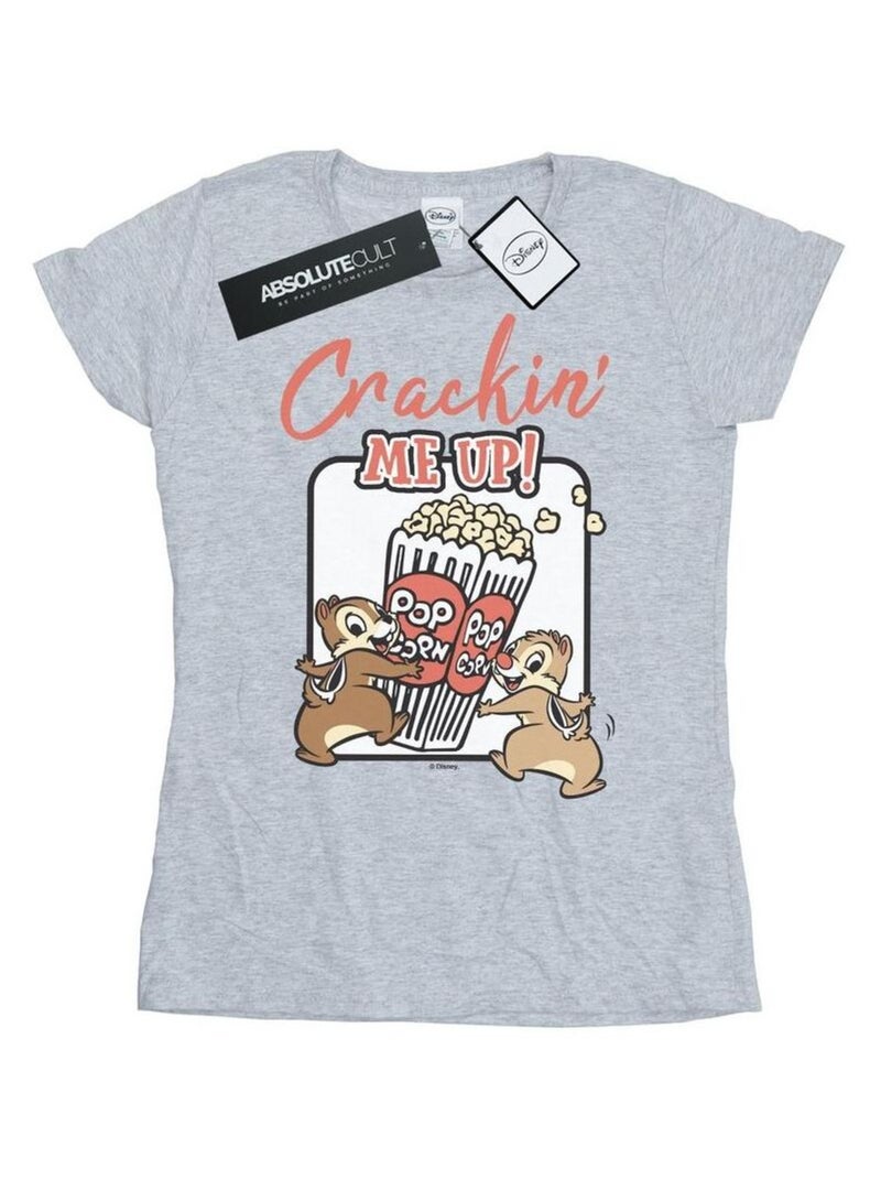 Disney - T-shirt CHIP N DALE CRACKIN ME UP Gris chiné - Kiabi