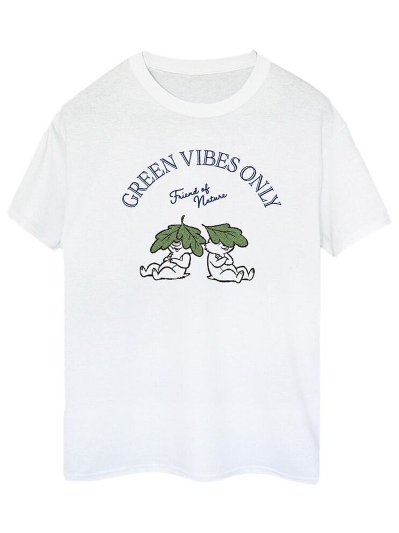 Disney - T-shirt CHIP 'N DALE GREEN VIBES ONLY Blanc - Kiabi