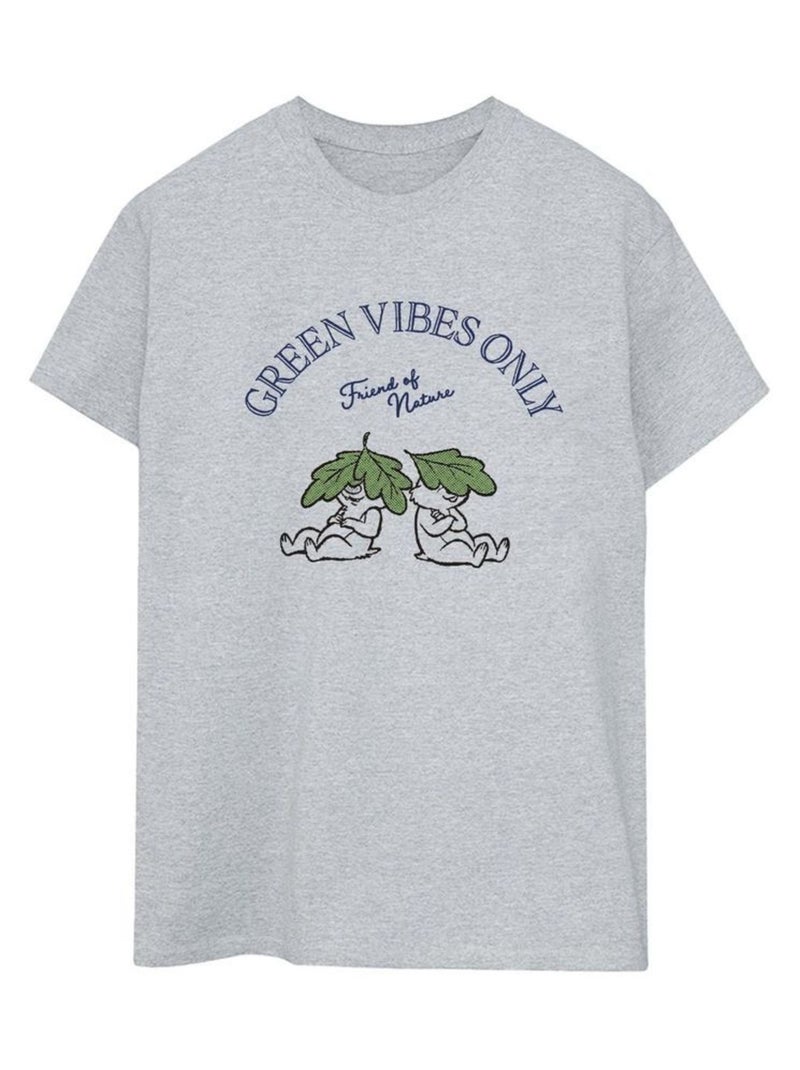Disney - T-shirt CHIP 'N DALE GREEN VIBES ONLY Gris chiné - Kiabi