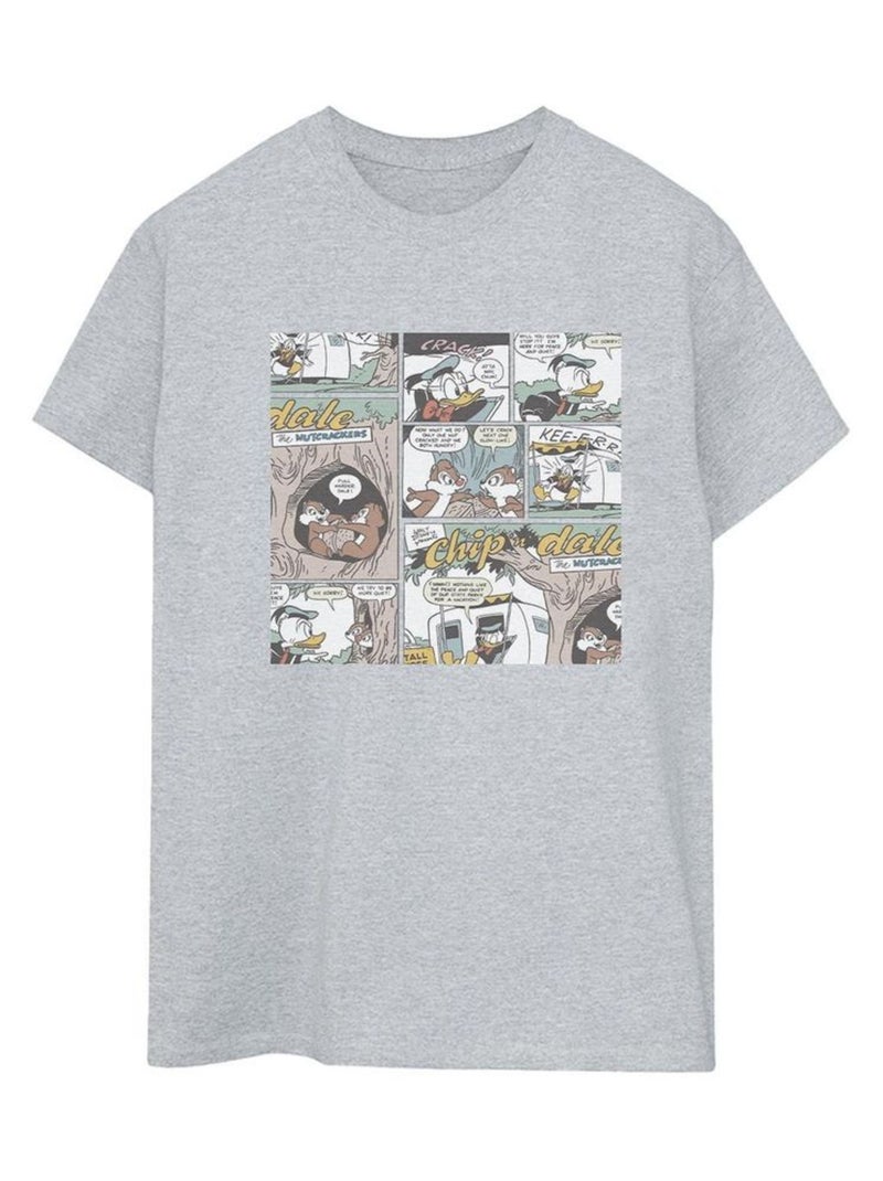 Disney - T-shirt CHIP 'N DALE Gris chiné - Kiabi