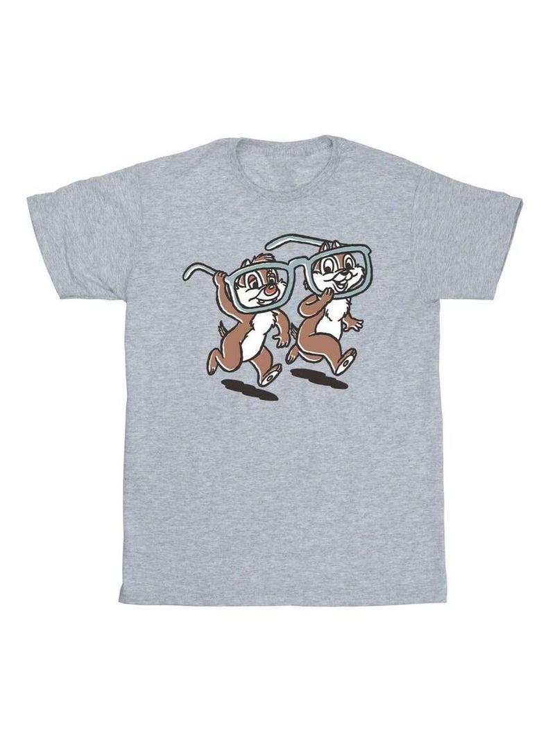 Disney - T-shirt CHIP 'N DALE Gris chiné - Kiabi